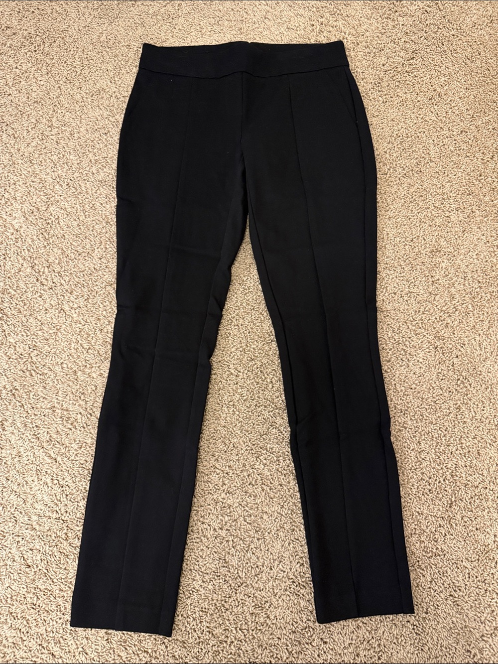 Hilary Radley Black Slim Ponte Pull-On Pants